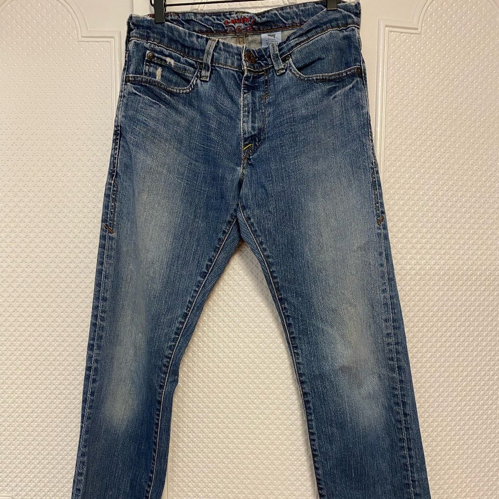 Vintage Levis Red Y2K Selvedge Jeans 31 Waist 34 Length Awesome Wash